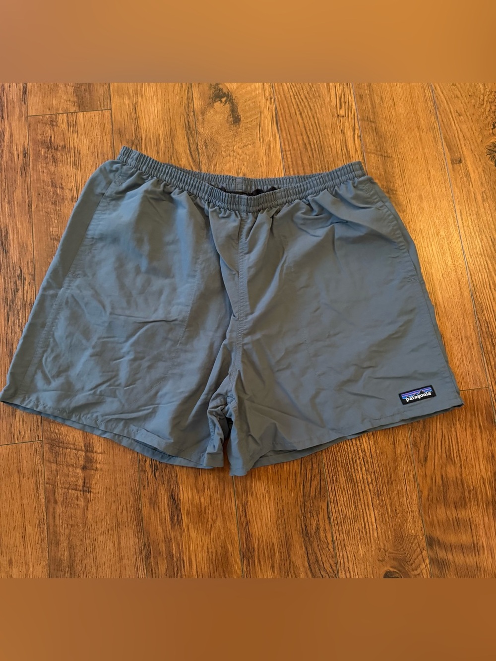 Patagonia Baggies Shorts Mens Large Gray 5" Inseam Hybrid Swim Lining Removed